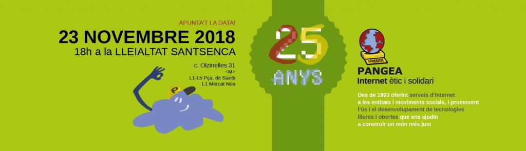 El 23nov celebrem 25 anys